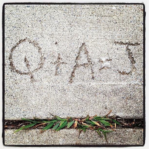 Sidewalk Photograph - #cement #sidewalk by Claire Cohen