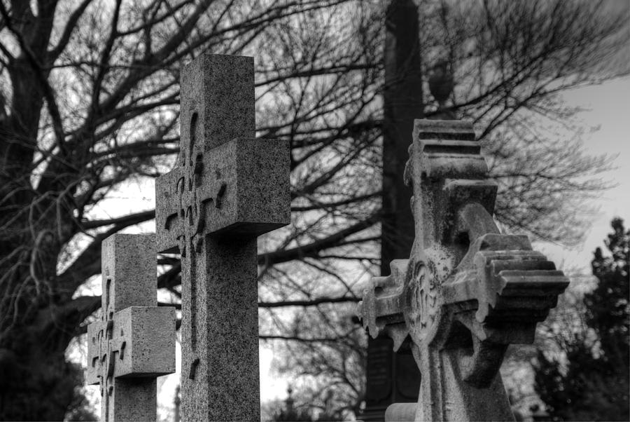 Cemetery Crosses Photograph by Jennifer Ancker