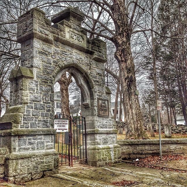 Gravestone Photograph - Cemetery Entrance. #entrance #gate by Tiffany Anthony