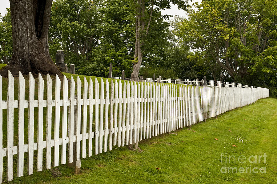 Cemetery Fence, Washington Photograph by Jim Corwin