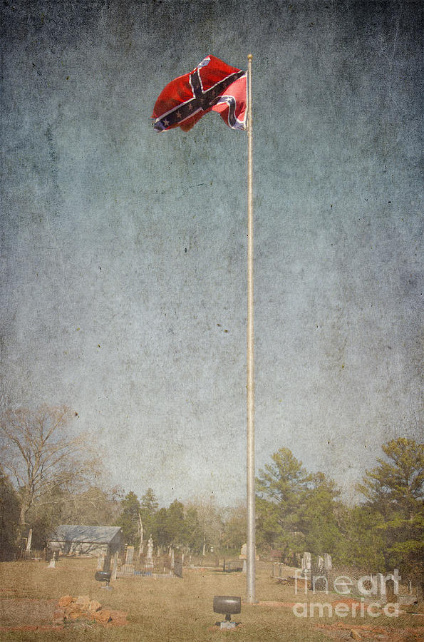 Cemetery Flag Photograph by Bob and Nancy Kendrick