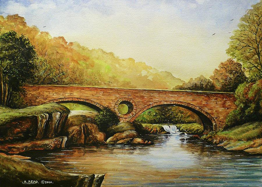 Cenarth Falls Wales Painting
