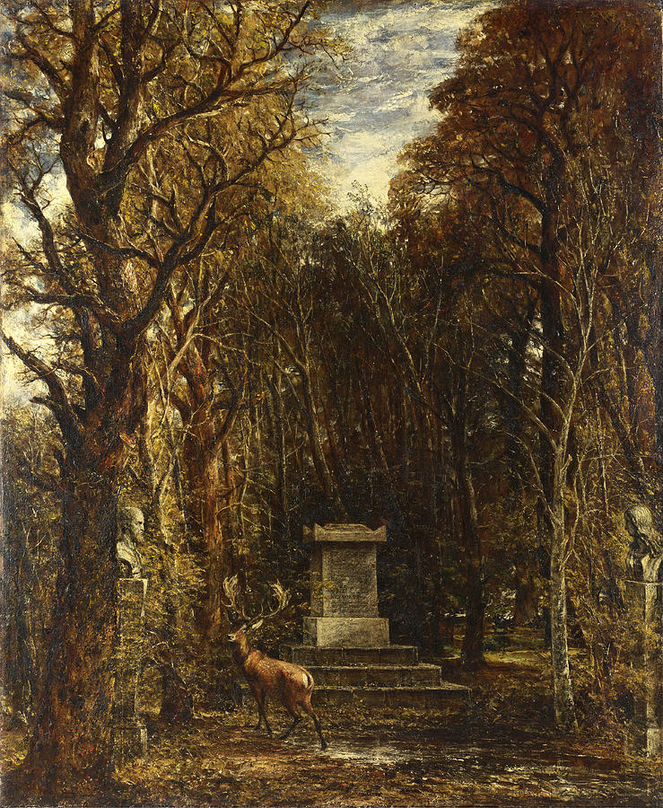 Cenotaph to the Memory of Sir Joshua Reynolds Painting by John Constable