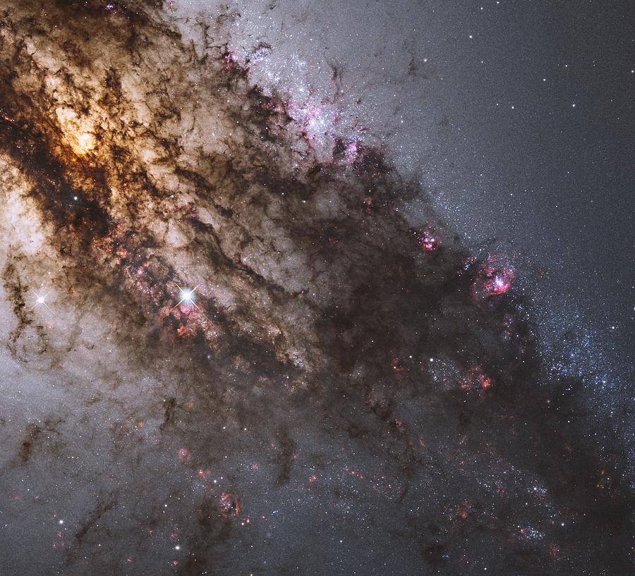 Centaurus A galaxy, HST image Photograph by Science Photo Library