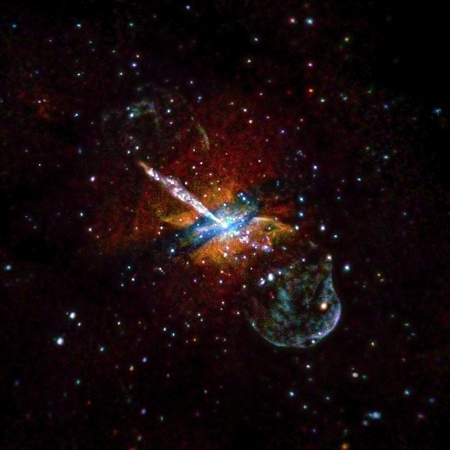 Space Photograph - Centaurus A by Nasa/cxc/u.birmingham/m.burke Et Al