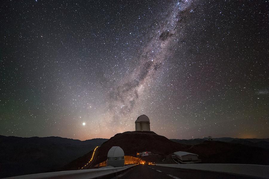 Centaurus Over La Silla Observatory Photograph by European Southern Observatory/science Photo Library