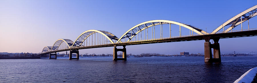 Centennial Bridge, Iowa, Illinois, Usa Photograph by Panoramic Images