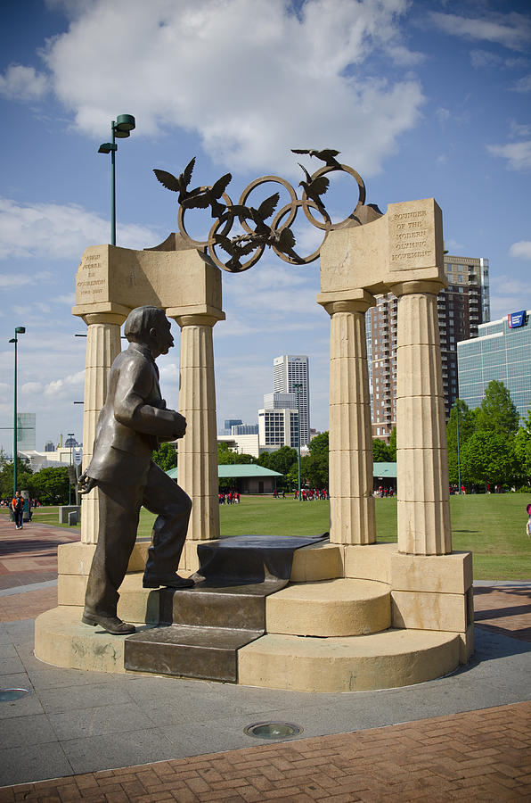Atlanta Photograph - Centennial Olympic Park Sulpture by Jessica Berlin