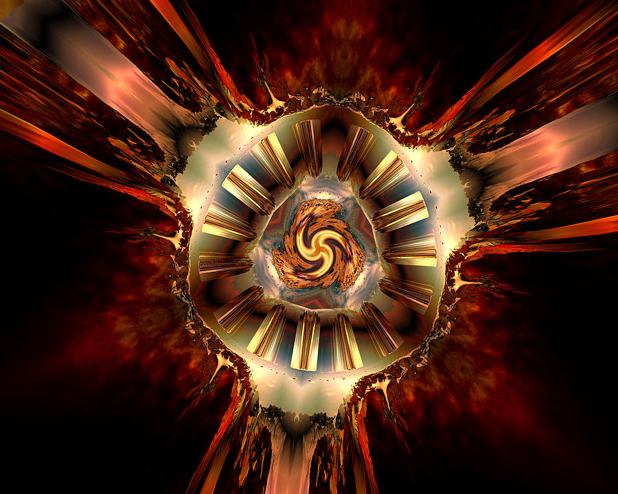 Abstract Digital Art - Center of authority by Claude McCoy