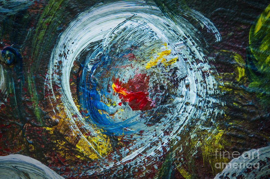 Abstract Photograph - Centered Heart by Terry Rowe