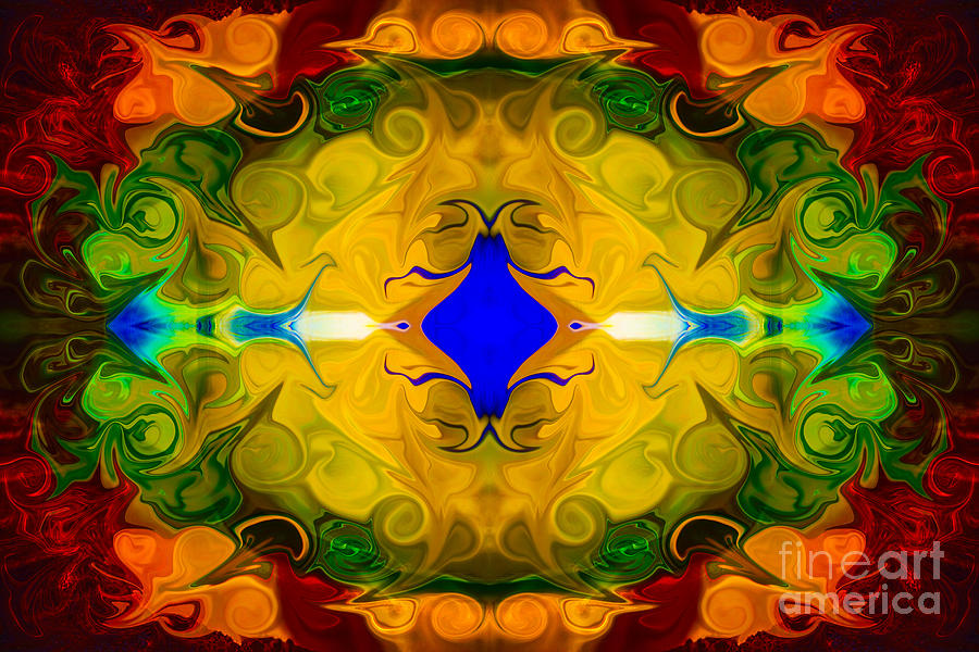 Centered In Peace Abstract Pattern Artwork by Omaste Witkowski Digital Art by Omaste Witkowski