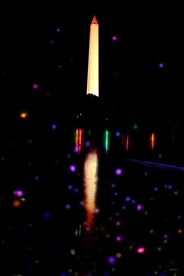 Centerpiece  Washington Monument Photograph by George Bostian