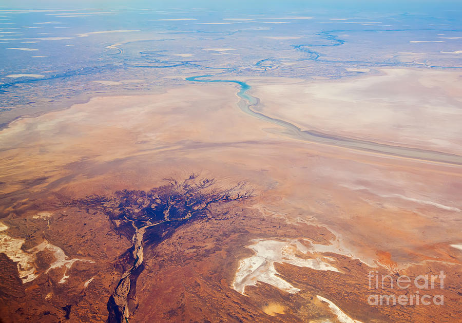 Central Australia from the Air Photograph by Bill  Robinson
