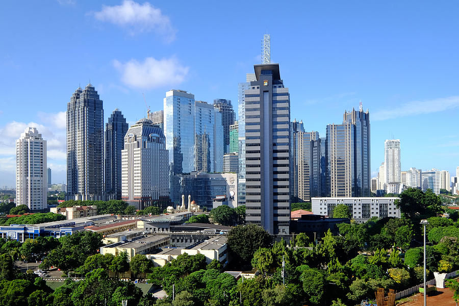 Central Business District of SCBD, Jakarta Skyline. Photograph by Ali Trisno Pranoto