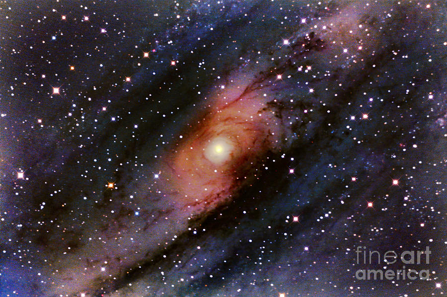 Space Photograph - Central Core Of Andromeda Galaxy by John Chumack