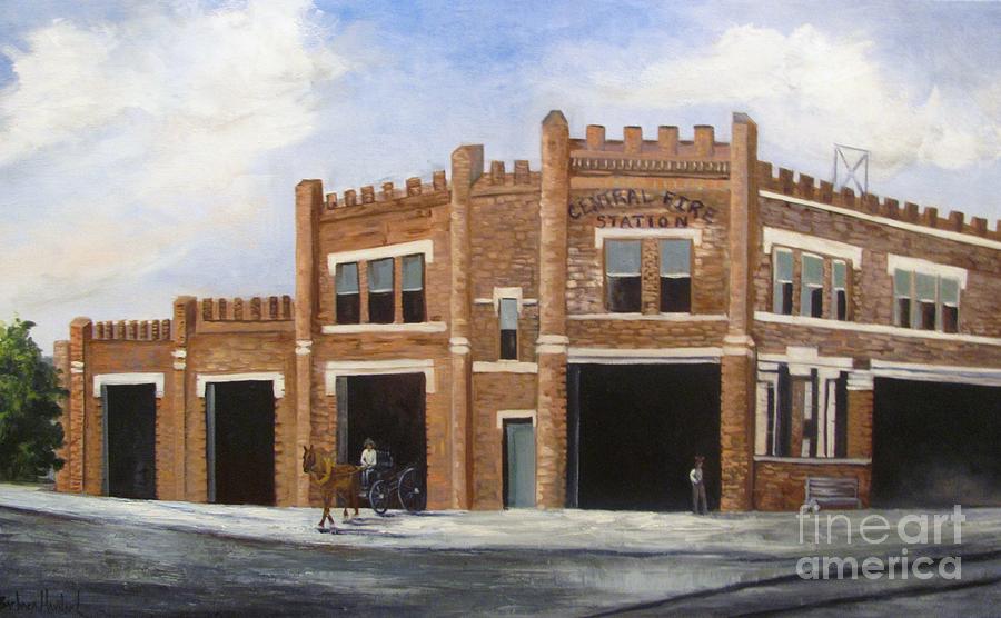 Central Fire Station Painting by Barbara Haviland
