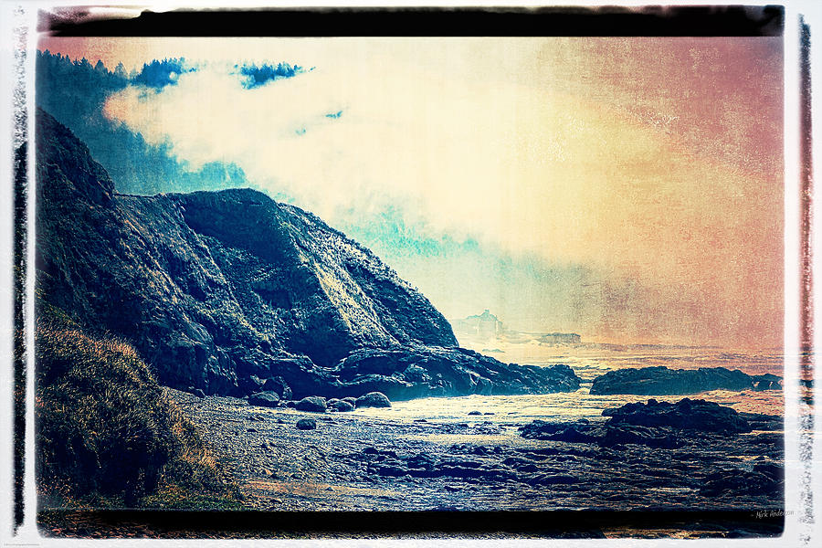 Abstract Photograph - Central Oregon Coast - PhotoArt by Mick Anderson