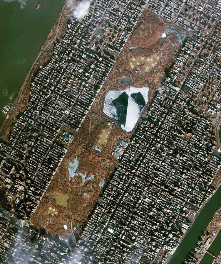 Central Park Photograph by Geoeye/science Photo Library