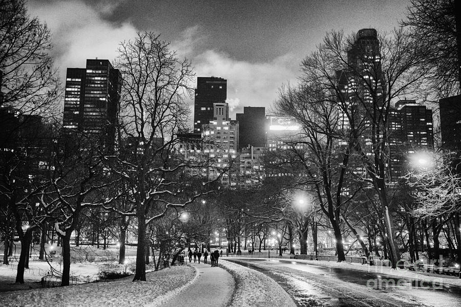 Black And White Photograph - Central Park View by John Farnan