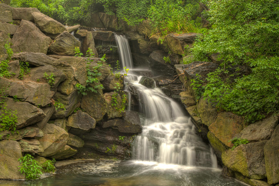 Central Park Waterfall Photograph by Zev Steinhardt