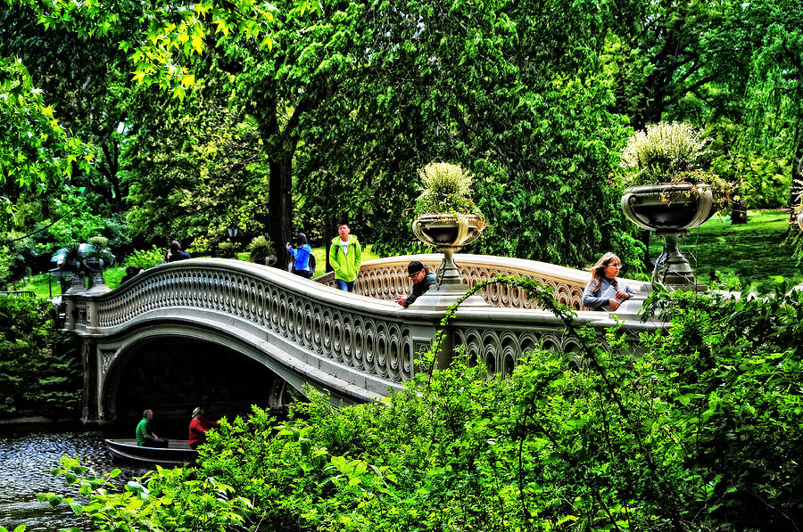 Central Parks Bow Bridge Photograph by Mike Martin