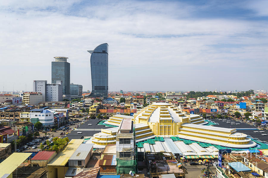 Central Phnom Penh In Cambodia Photograph by JM Travel Photography