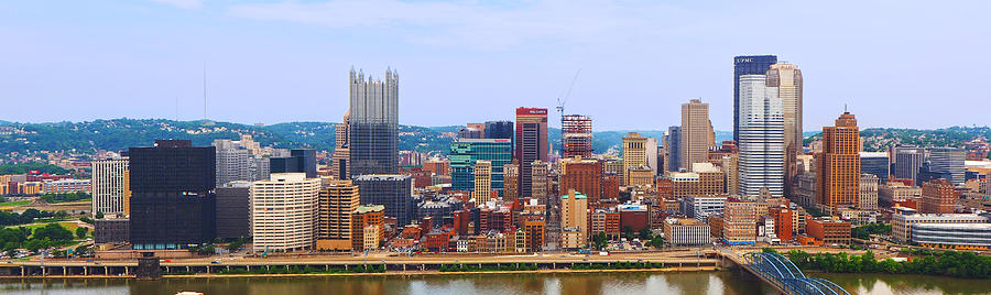 Central Pittsburgh from Grandview. Photograph by C H Apperson