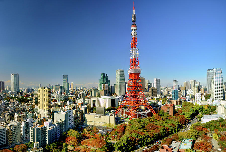 Central Tokyo Cityscape At Sunny Day Photograph by Vladimir Zakharov