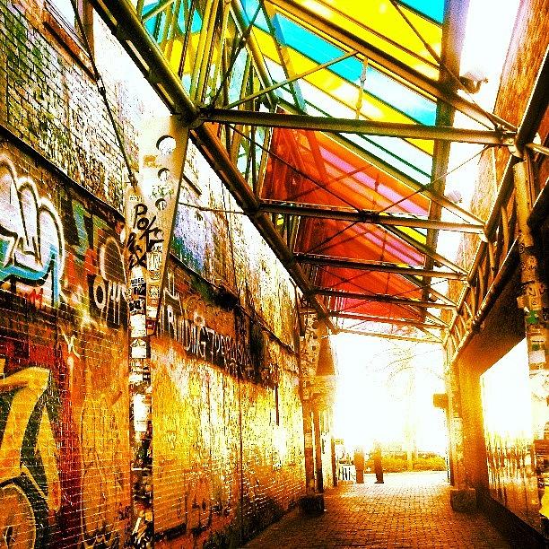 Tunnel Photograph - #centralsquare #tunnel #streetart by James Hamilton