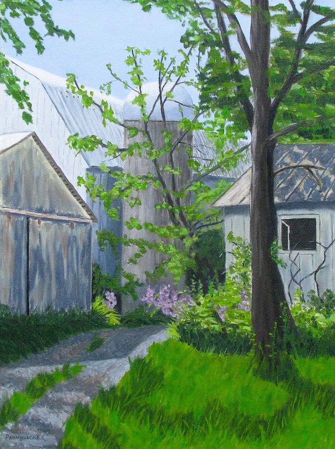 Centre County Farm Lane Painting by Barb Pennypacker