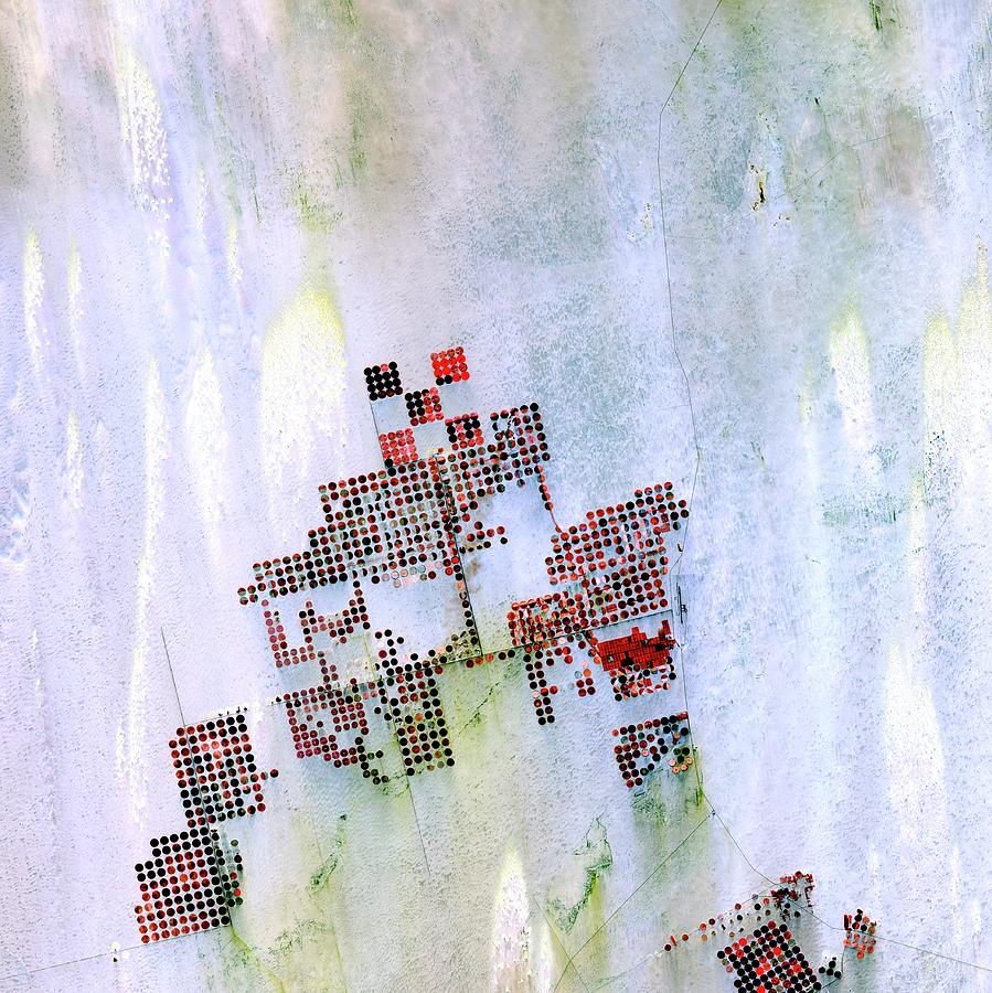 Centre-pivot Irrigation In Sahara Photograph by Us Geological Survey/science Photo Library