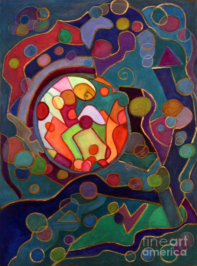 Centrifugal Painting by Marlene Robbins