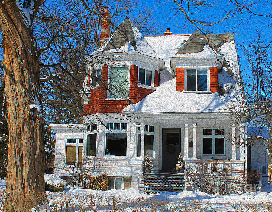 Century Home in Winter 11 Photograph by Nina Silver