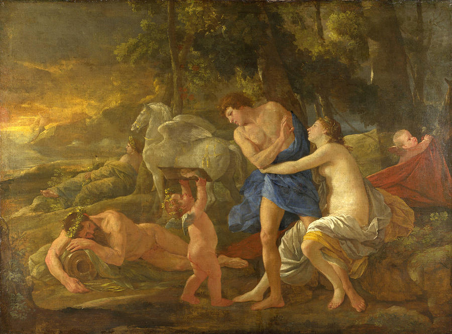 Cephalus and Aurora Painting by Nicolas Poussin