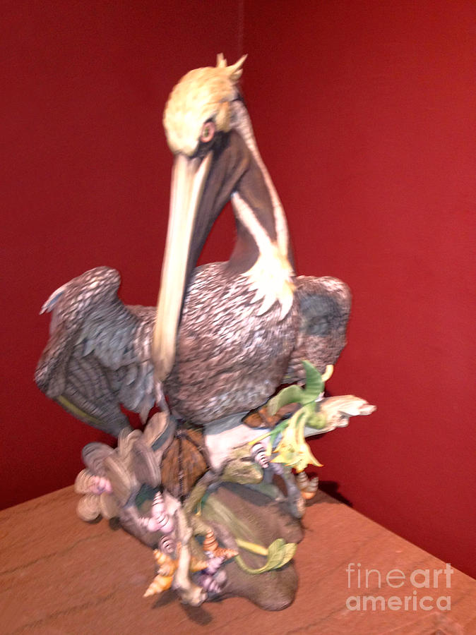 Pelican Photograph - Ceramic Pelican by Joseph Baril