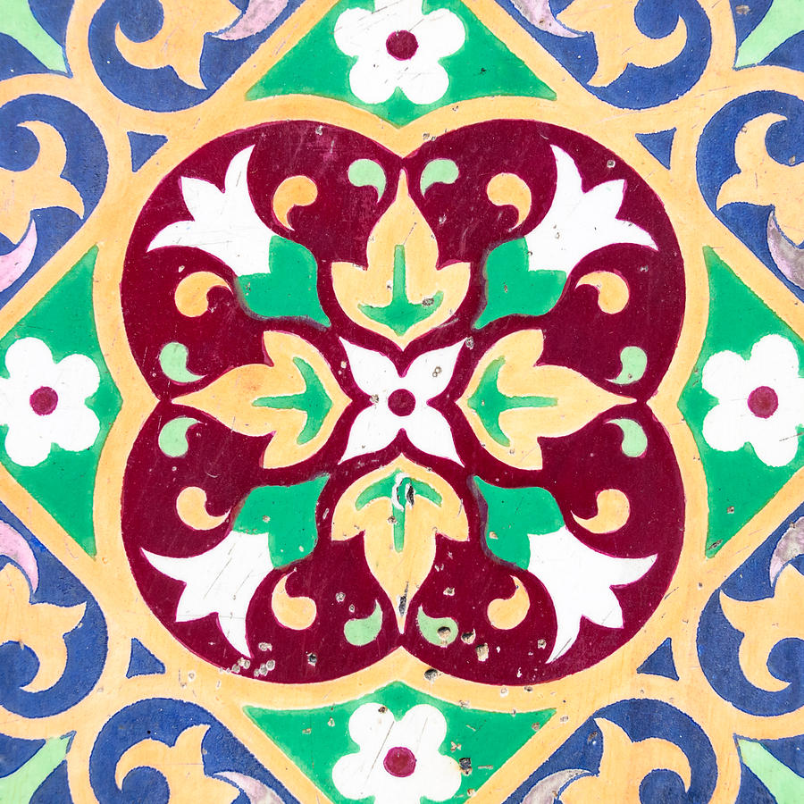 Ceramic Tile Closeup Photograph
