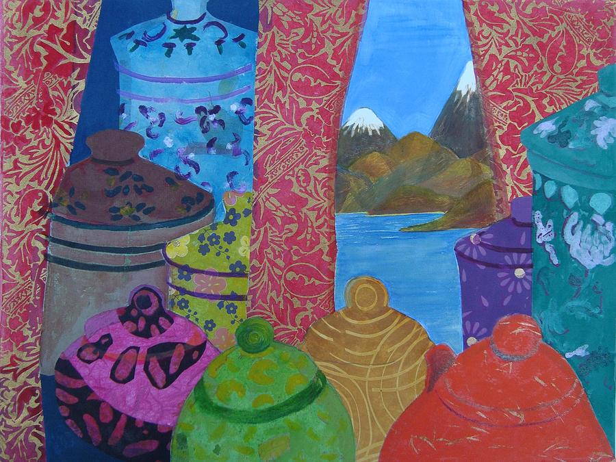 Ceramics View 2 Mixed Media by Karen Coggeshall Fine Art America