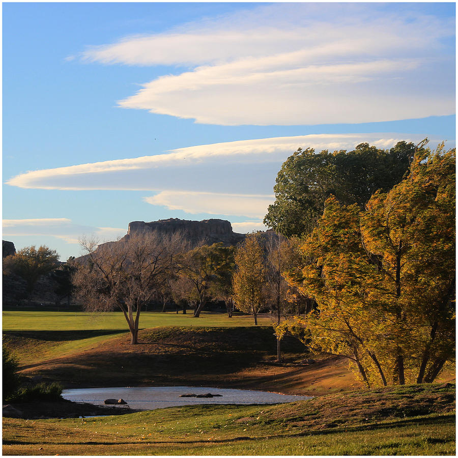 Cerbat Cliffs Golf Squared Photograph by Valerie Loop Fine Art America