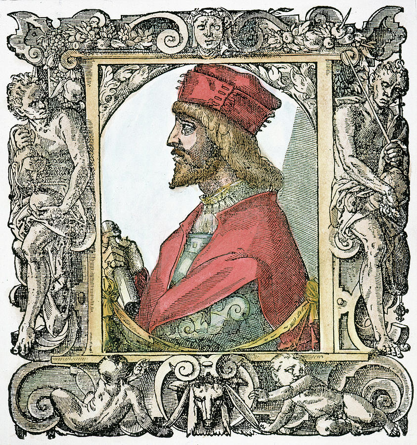 Cesare Borgia (c Painting by Granger