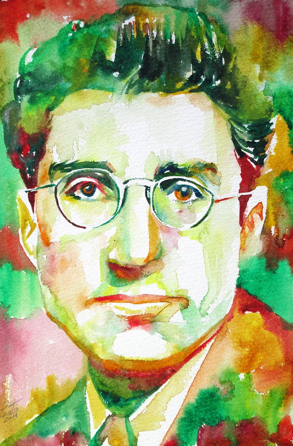 CESARE PAVESE / watercolor portrait Painting by Fabrizio Cassetta ...