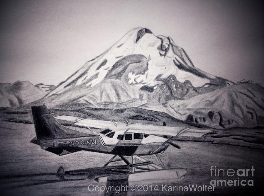 Cessna 206 on Floats Drawing by Karina Blackmon | Fine Art America