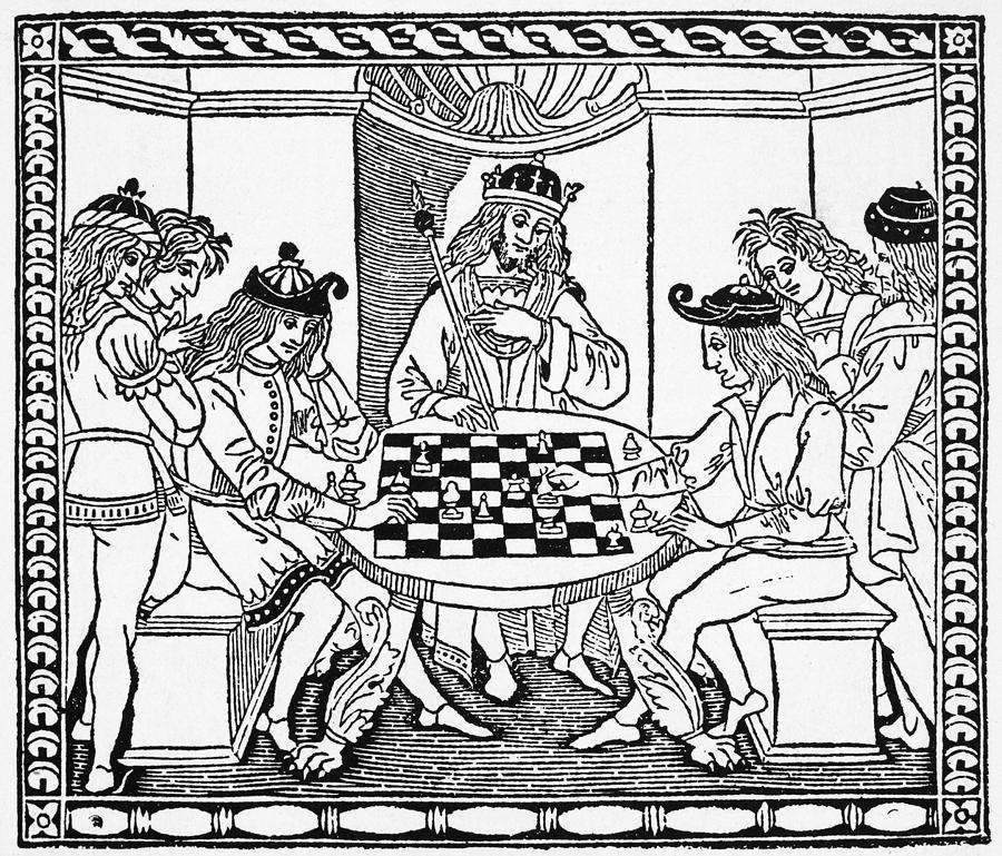 Chess Painting - Cessolis Chess, 1493-1494 by Granger