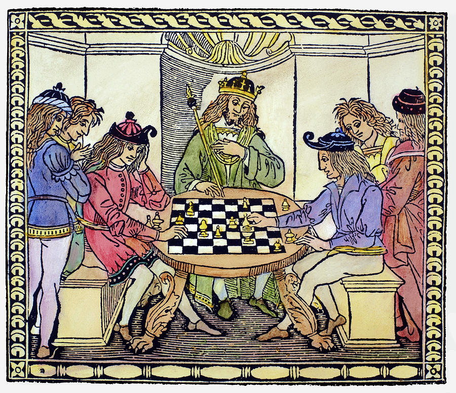 Cessolis Chess, 1493-94 Painting by Granger