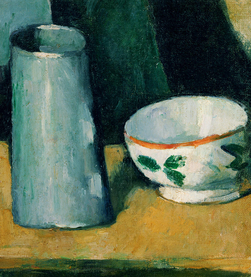 Cezanne Bowl And Milk Jug Painting by Granger