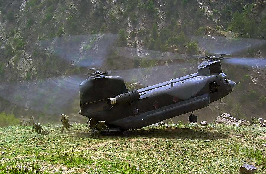 Helicopter Photograph - CH-47 Chinook Helicopter  by Doc Braham