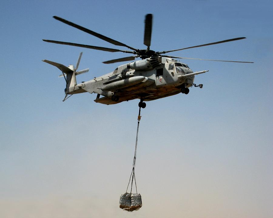 CH-53 carrying cargo load in Afghanistan Photograph by Jetson Nguyen