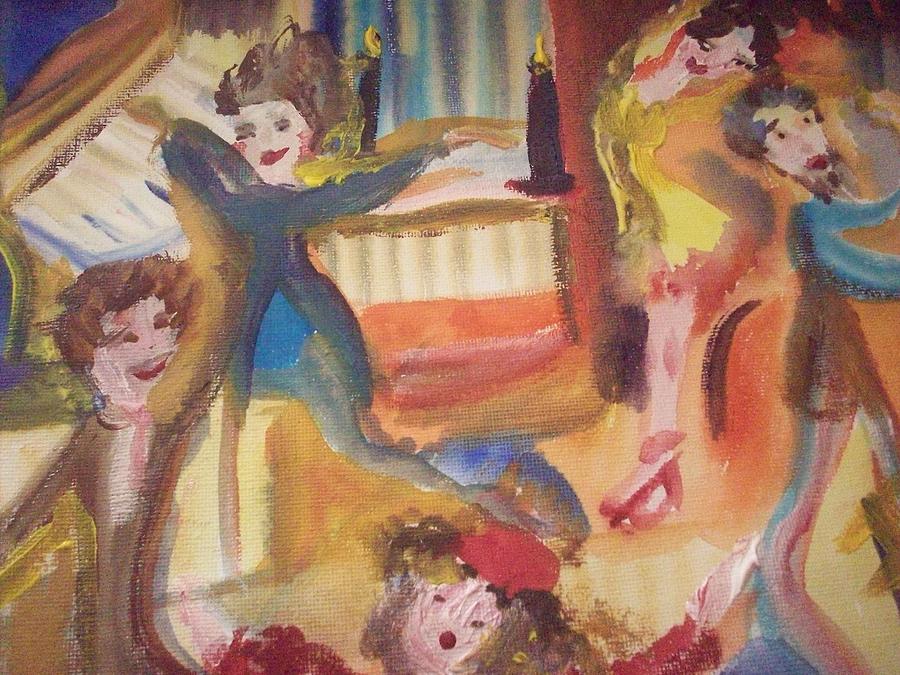 Music Painting - Cha Cha  at the church by Judith Desrosiers