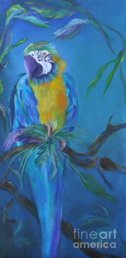 Bird Painting - Cha Cha by Lynn Rattray