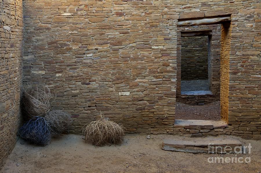 Architecture Photograph - Chaco Canyon Doorways by Bob Christopher