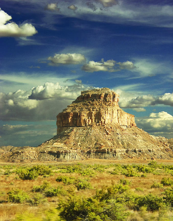 Chaco Canyon Fahada Butte by Vikki King